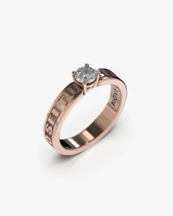 ANELLO SOLITARIO TESTO ARGENTO CON DIAMANTE