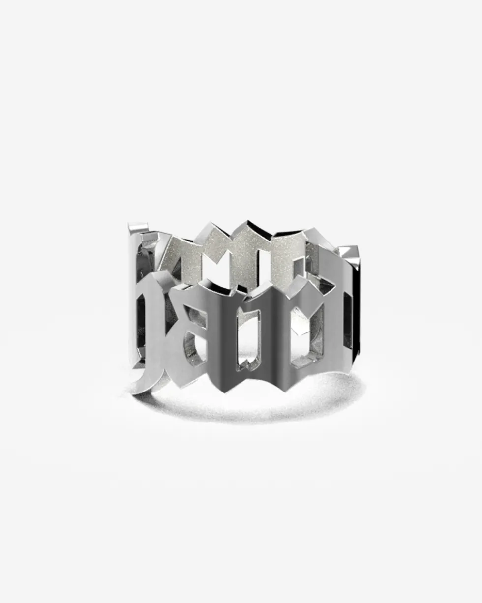 ANELLO TRAFORO NOME PERSONALIZZABILE IN ARGENTO