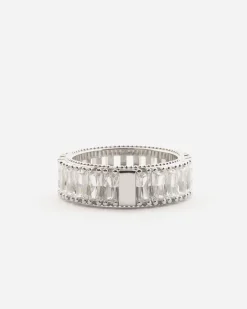 ANELLO WHITE GARLAND IN ARGENTO CON BRILLANTI