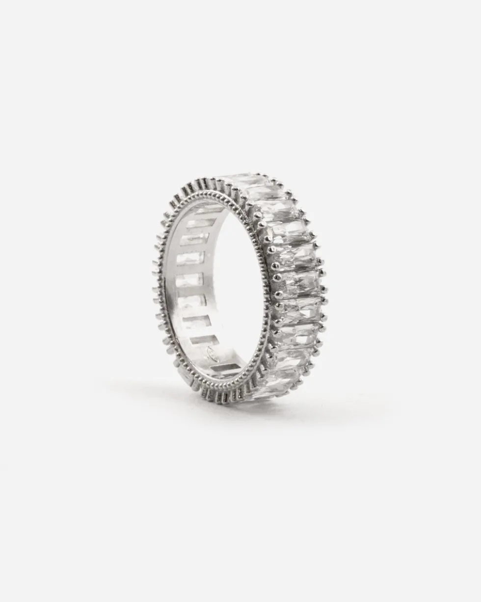 ANELLO WHITE GARLAND IN ARGENTO CON BRILLANTI