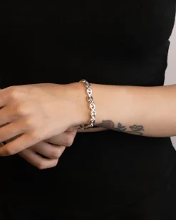 BRACCIALE CATENA MARINARA BOLD IN ARGENTO