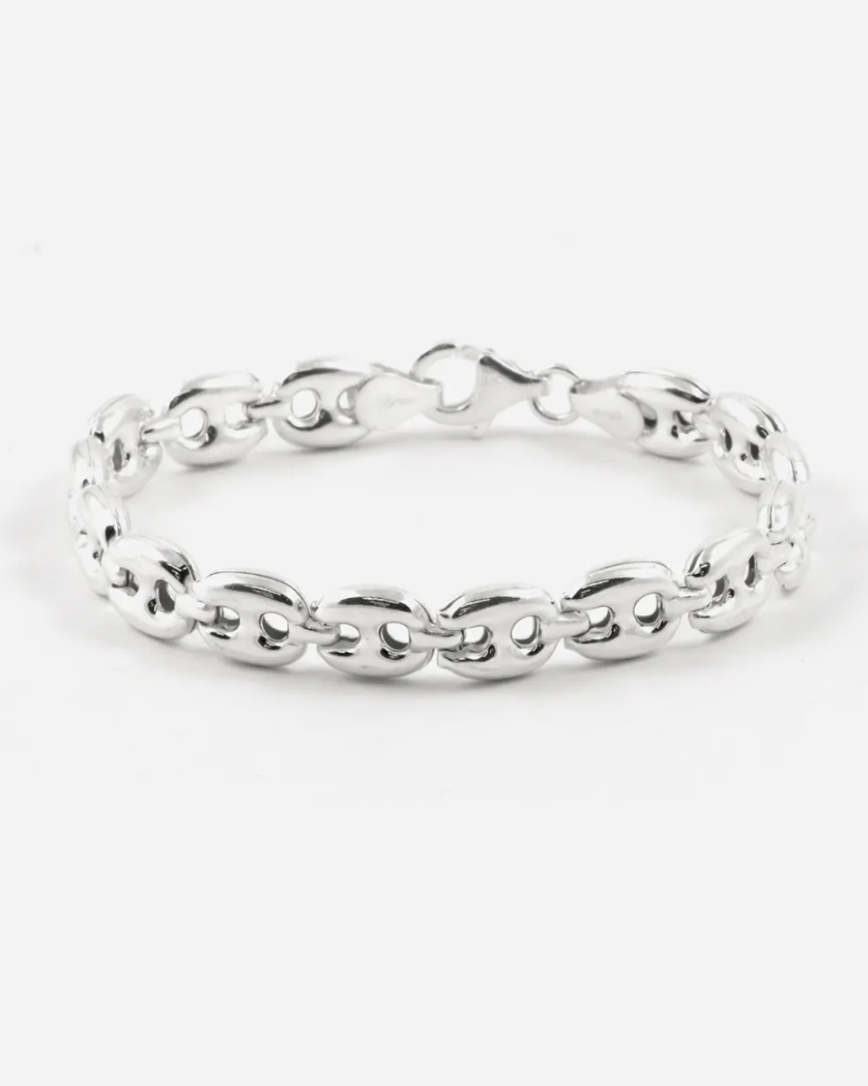 BRACCIALE CATENA MARINARA BOLD IN ARGENTO