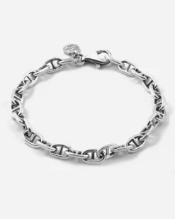 BRACCIALE CATENA TRAVERSINO IN ARGENTO