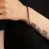 BRACCIALE CILINDRI MINI BLU PLACCATO ORO