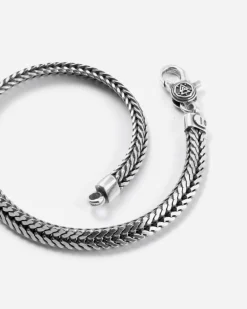 BRACCIALE CODA DI VOLPE COLONNA FULL PERSIAN WAVE IN ARGENTO