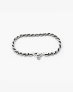 BRACCIALE CORDA IN ARGENTO 080