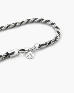 BRACCIALE CORDA IN ARGENTO 080
