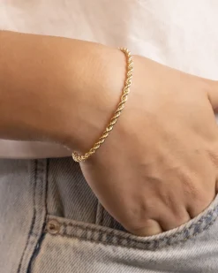 BRACCIALE CORDA 060 IN ORO 9 KT