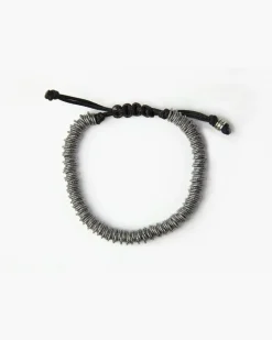 BRACCIALE CORDA MAGLINE TORCHON IN ARGENTO