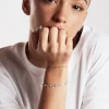 BRACCIALE CROCI GOTICHE IN ARGENTO CON BRILLANTI