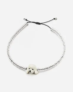 BRACCIALE DOG FEVER TESTA BARBONCINO SMALTATO