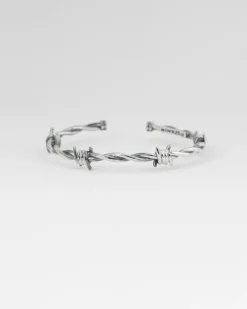 BRACCIALE FILO SPINATO IN ARGENTO