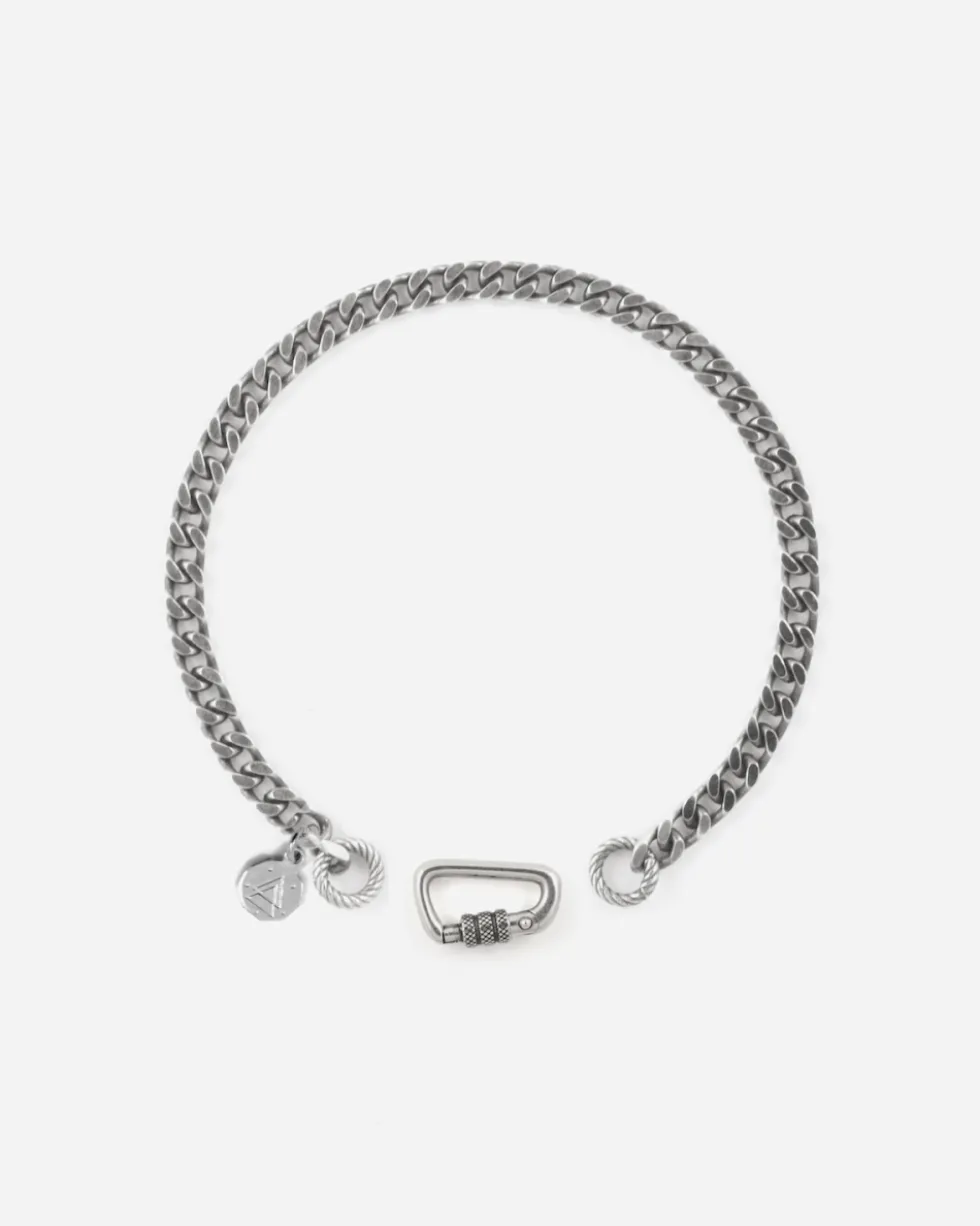 BRACCIALE GRUMETTA 120 IN ARGENTO CON MOSCHETTONE