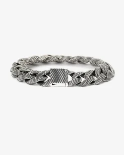 BRACCIALE GRUMETTA PUNTINATA IN ARGENTO