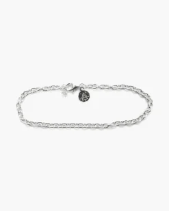 BRACCIALE MAGLIA FORZATINA 080 IN ARGENTO