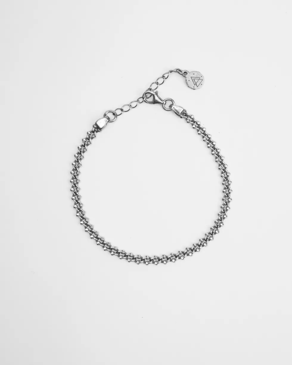 BRACCIALE MAGLIA GRANCHIO IN ARGENTO