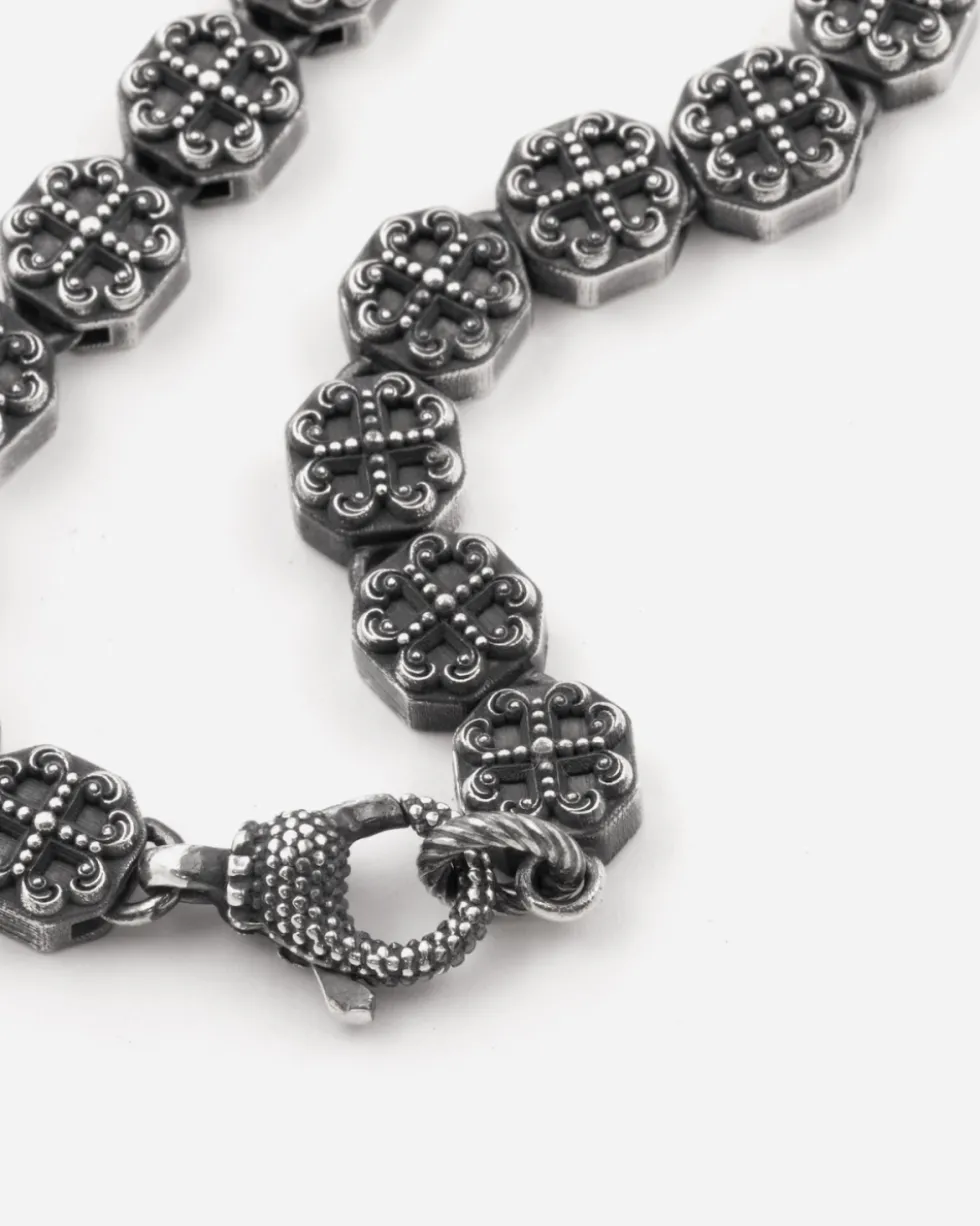BRACCIALE MODULI GOTICI OTTAGONALI REUNIÓN IN ARGENTO