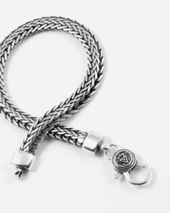 BRACCIALE OVAL PERSIAN WAVE IN ARGENTO