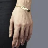 BRACCIALE PERSONALIZZABILE CON NOME TRAFORO CON FORZATINA