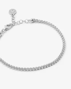 BRACCIALE TENNIS BIANCO