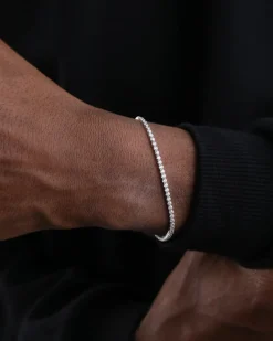 BRACCIALE TENNIS BIANCO