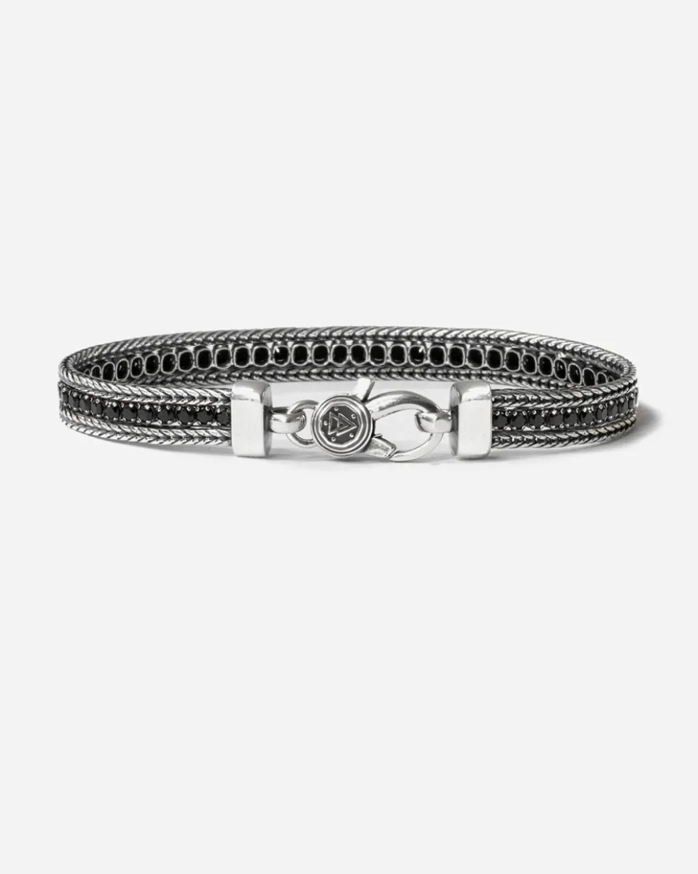 BRACCIALE TENNIS BLACK FOXTAIL