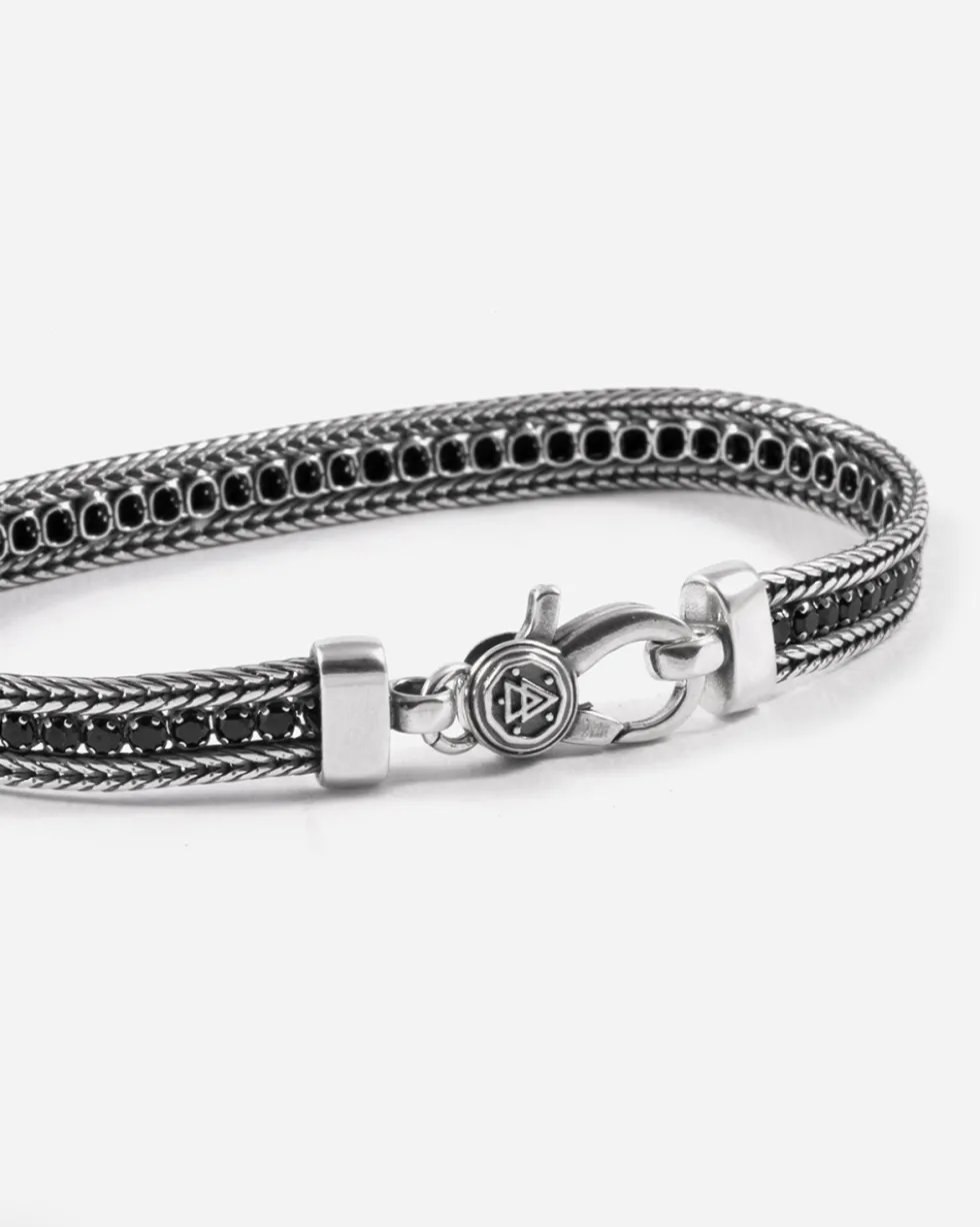BRACCIALE TENNIS BLACK FOXTAIL