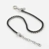 BRACCIALE TENNIS IN ARGENTO CON PIETRE NERE CABOCHON