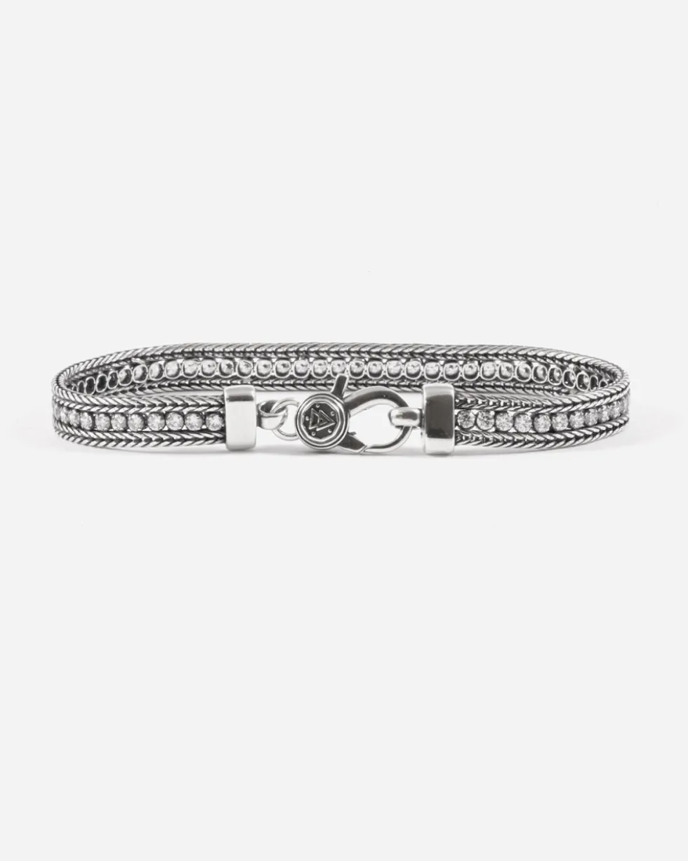 BRACCIALE TENNIS WHITE FOXTAIL CON BRILLANTI