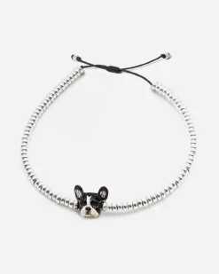 BRACCIALE TESTA BULLDOG FRANCESE / SMALTO