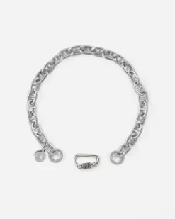 BRACCIALE TRAVERSINO 150 IN ARGENTO CON MOSCHETTONE