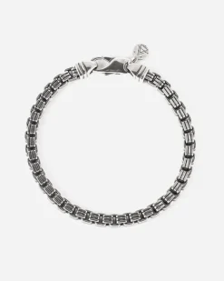 BRACCIALE VENEZIANA RIGATA IN ARGENTO