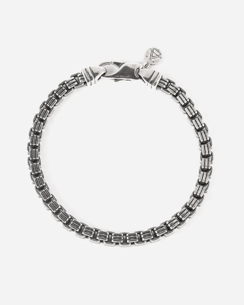 BRACCIALE VENEZIANA RIGATA IN ARGENTO