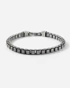 BRACCIALE VENEZIANA RIGATA IN ARGENTO