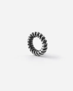 CHARM DISTANZIATORE ANELLINO TORCHON IN ARGENTO