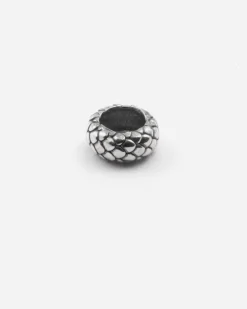 CHARM DISTANZIATORE SQUAMATO IN ARGENTO