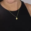 CIONDOLO CHARM CUORE PUNTINATO PLACCATO ORO
