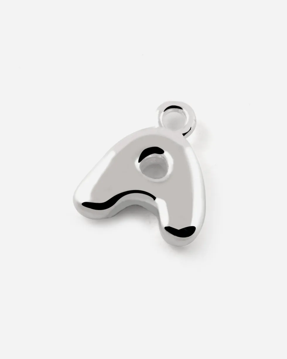 CIONDOLO LETTERA BOLD IN ARGENTO
