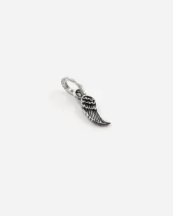 CIONDOLO MINI CHARM ALA IN ARGENTO