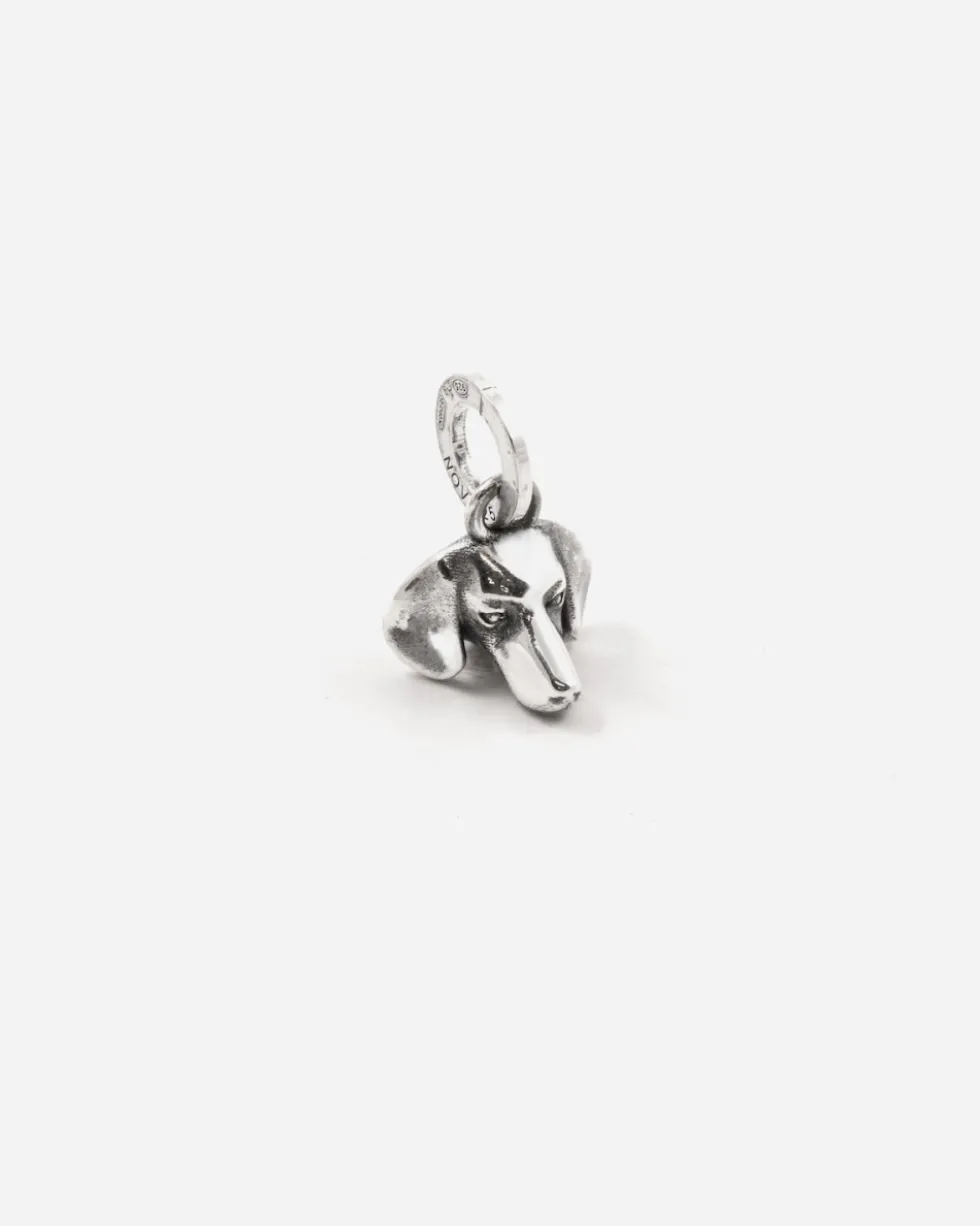 CIONDOLO MINI CHARM BASSOTTO IN ARGENTO