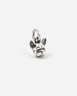 CIONDOLO MINI CHARM BULLDOG FRANCESE IN ARGENTO