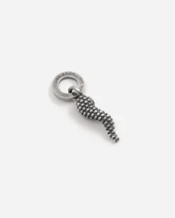 CIONDOLO MINI CHARM CORNINO PUNTINATO IN ARGENTO