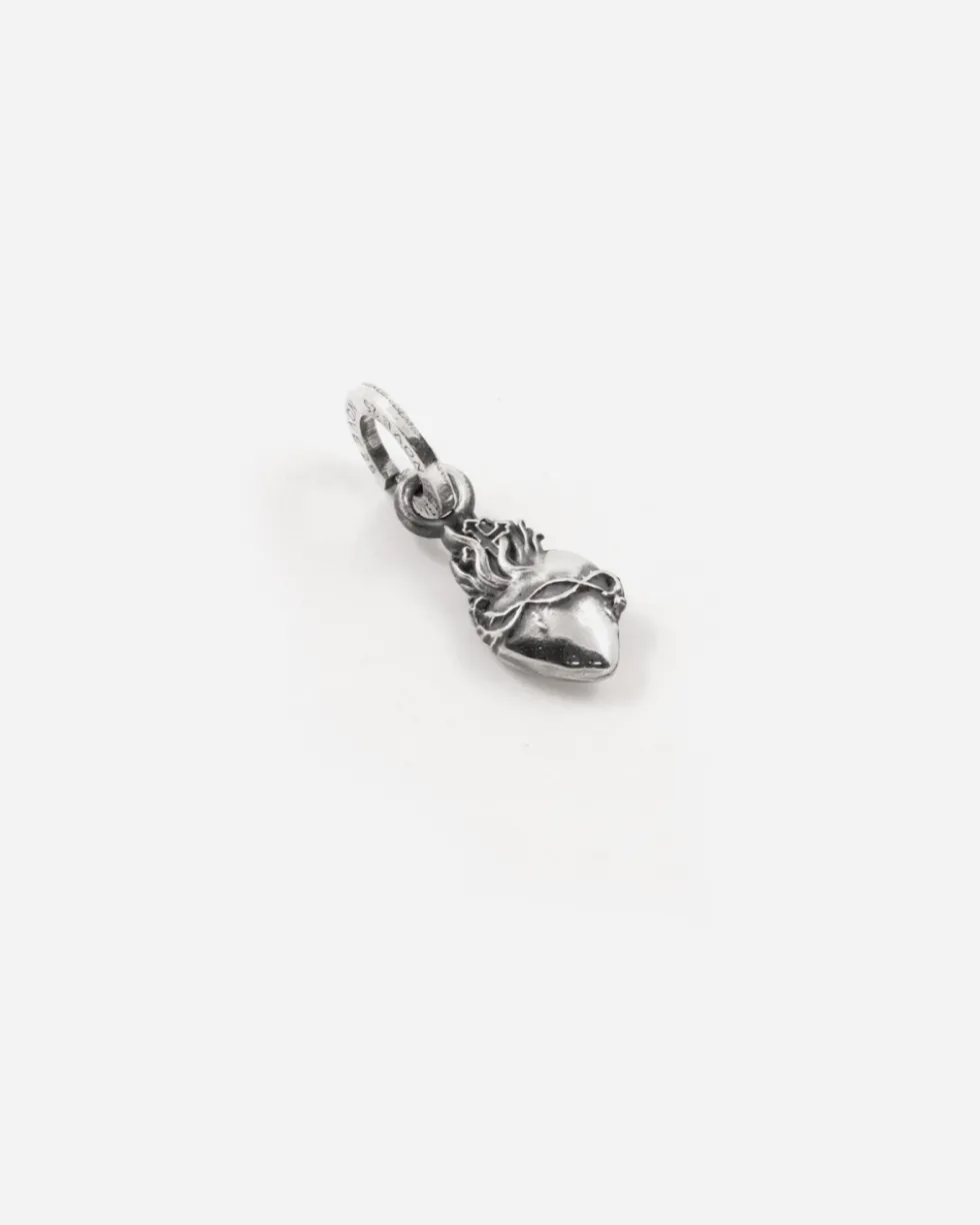 CIONDOLO MINI CHARM CUORE SACRO IN ARGENTO