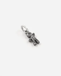 CIONDOLO MINI CHARM OMINO BISCOTTINO IN ARGENTO