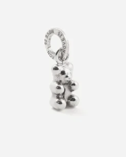 CIONDOLO MINI CHARM ORSETTO GOMMOSO IN ARGENTO