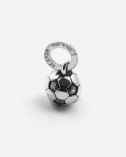 CIONDOLO MINI CHARM PALLA DA CALCIO IN ARGENTO