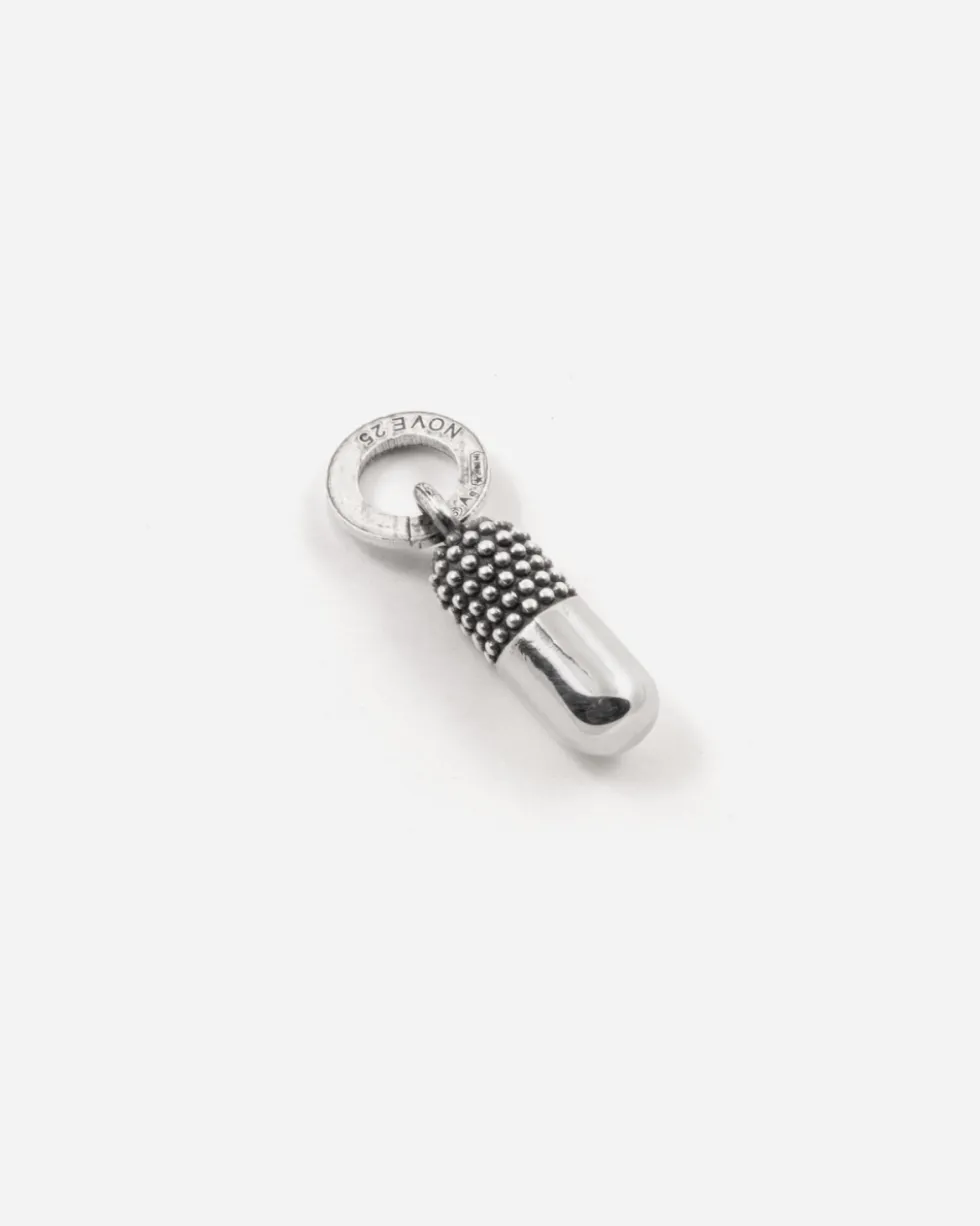 CIONDOLO MINI CHARM PILLOLA IN ARGENTO