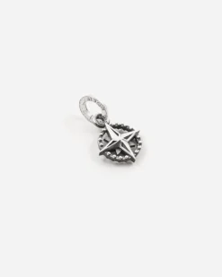 CIONDOLO MINI CHARM ROSA DEI VENTI IN ARGENTO