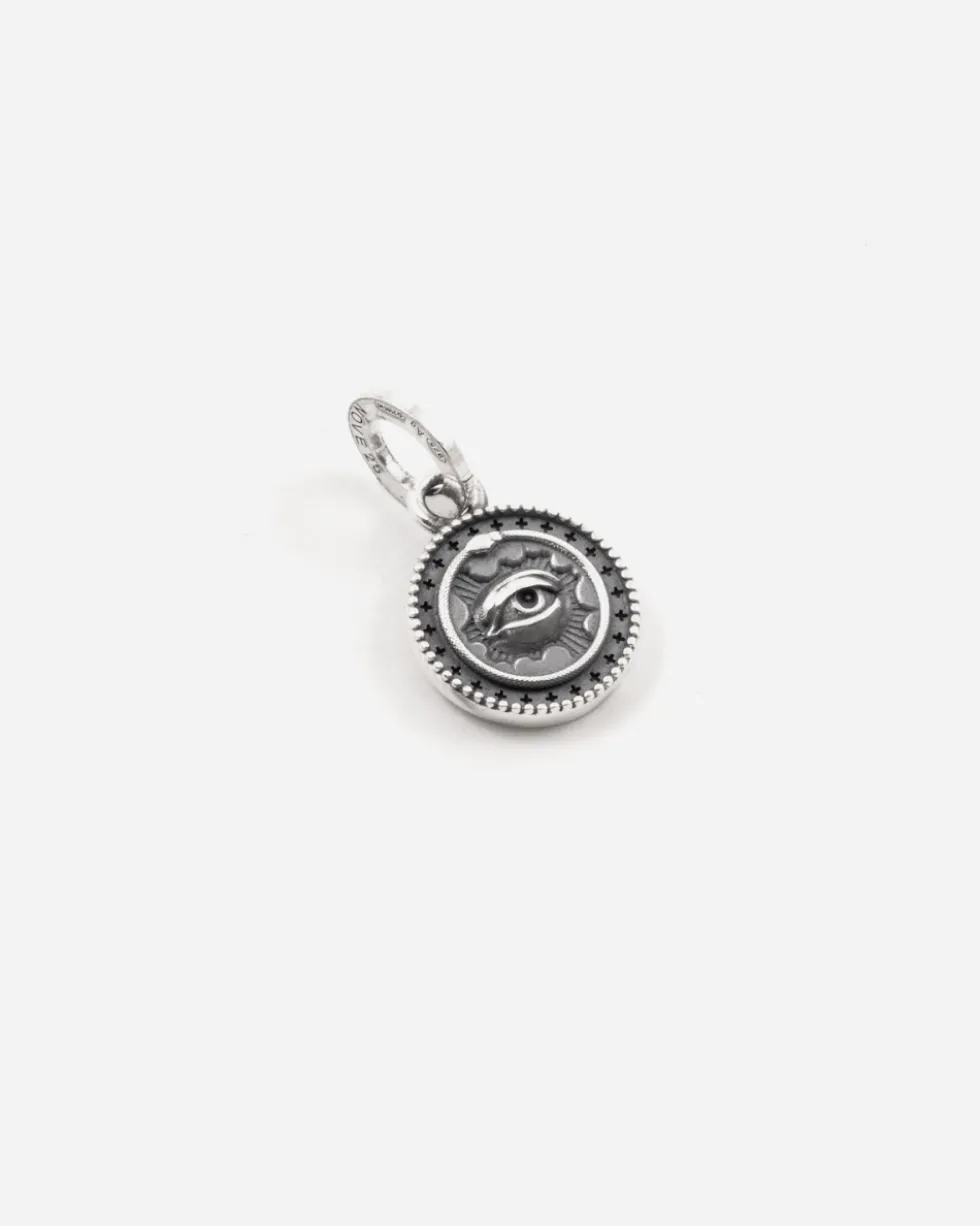 CIONDOLO MINI CHARM TAROT L'EREMITA IN ARGENTO