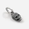 CIONDOLO MINI CHARM TESCHIO PUNTINATO IN ARGENTO